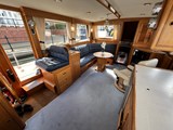 Grand Banks 42 Heritage- galley and saloon looking aft